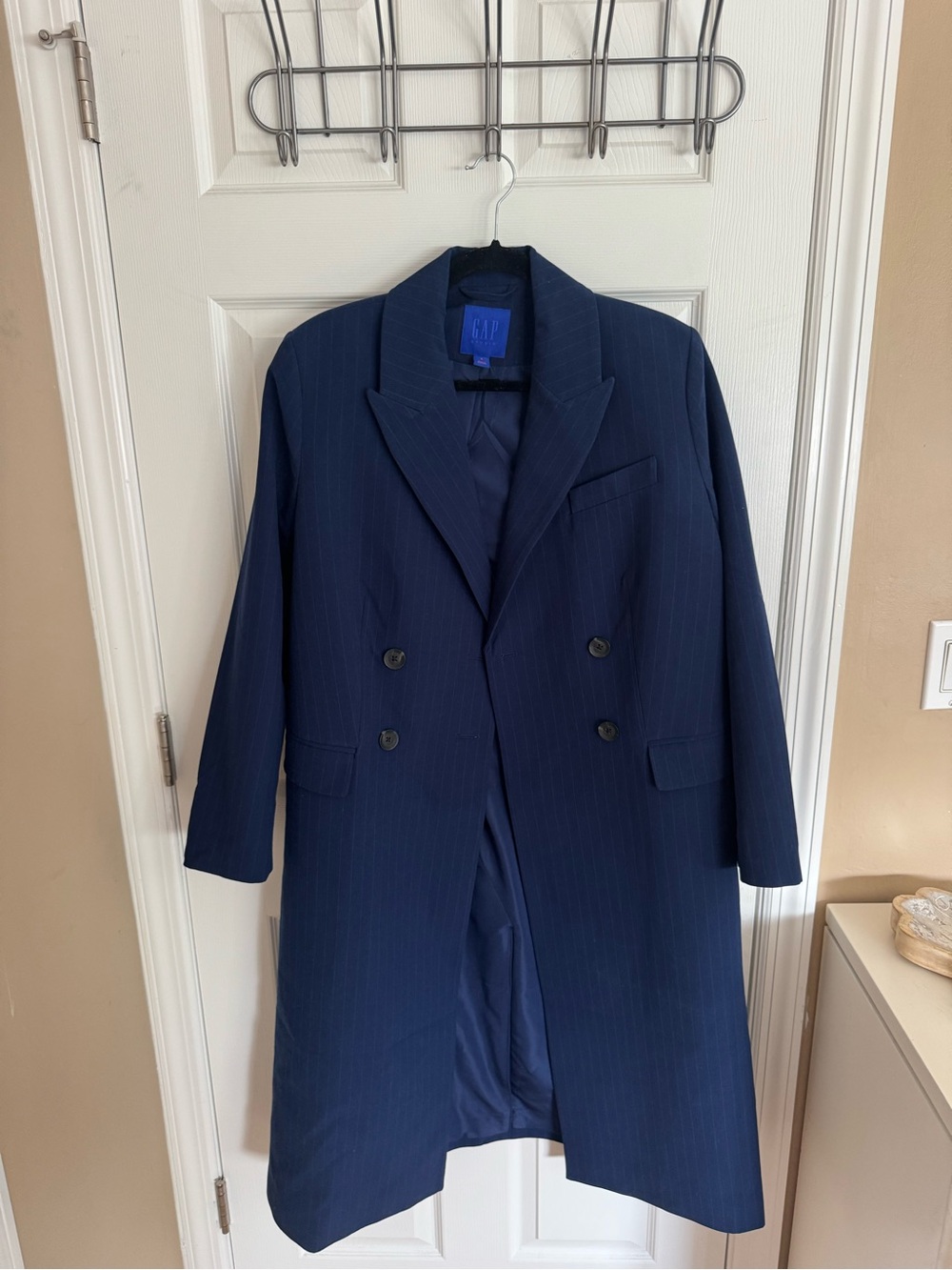 Gap Studio Double-Breasted Tailored Car Coat